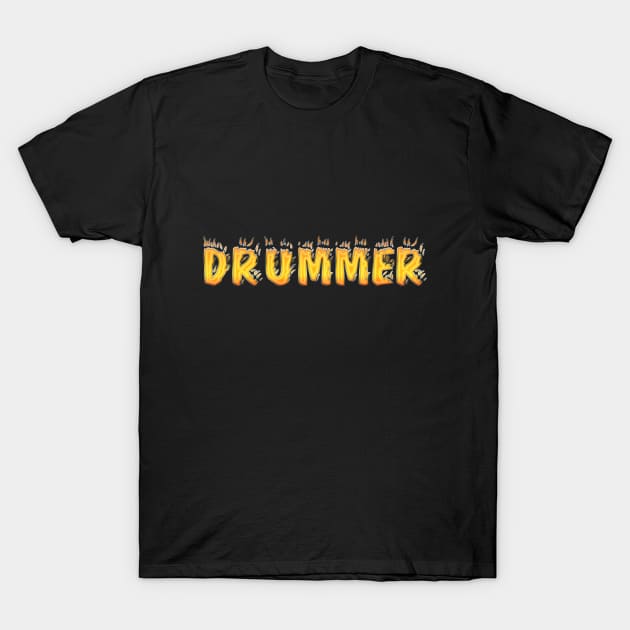 Drummer T-Shirt by NotoriousMedia